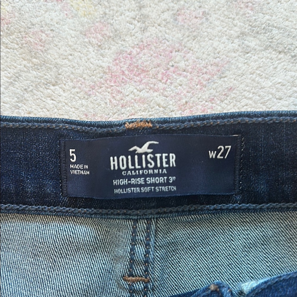 Denim High Rise Shorts - Picture 2 of 4